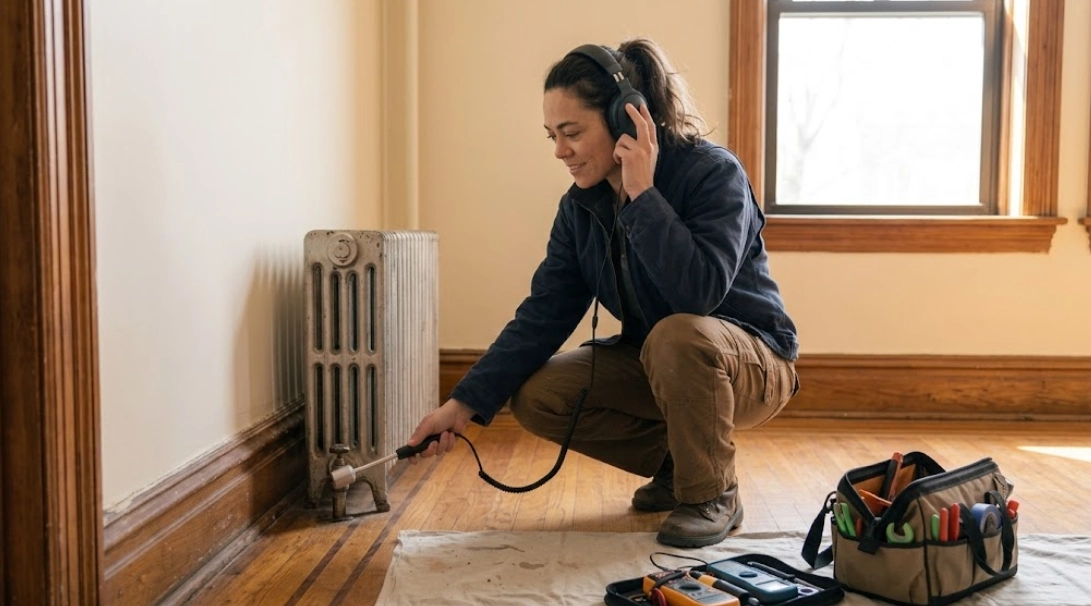 Professional pipe leak repair and copper line inspection in Upper East Side Manhattan